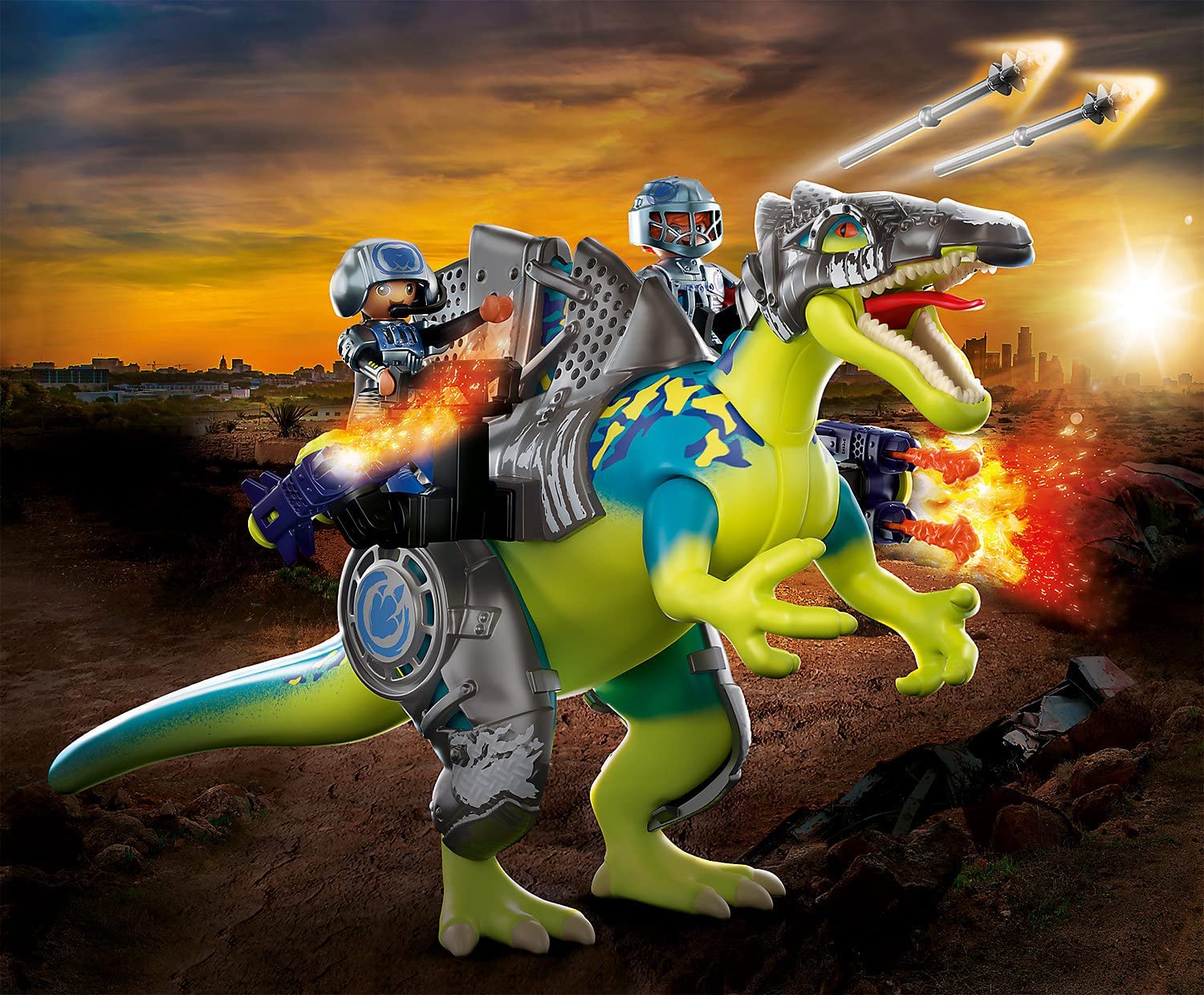 Playmobil Dino Rise Spinosaurus Double Defense Power Best